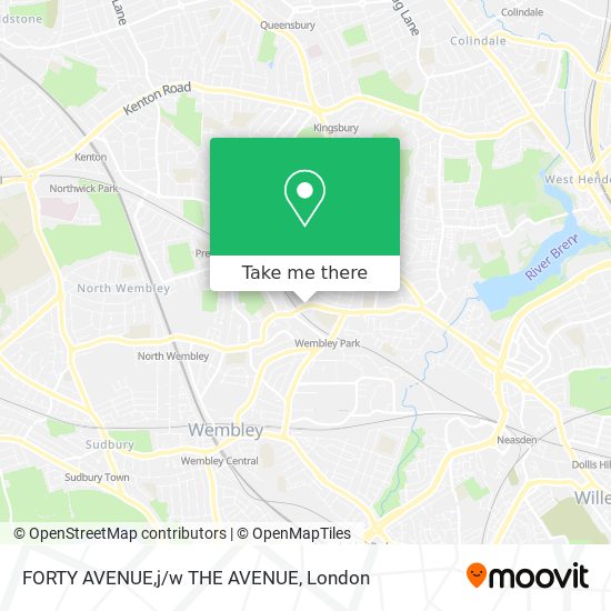 FORTY AVENUE,j/w THE AVENUE map