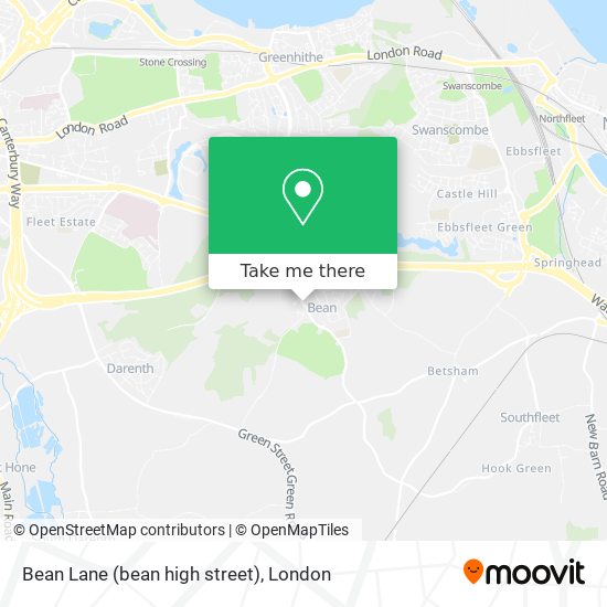 Bean Lane (bean high street) map