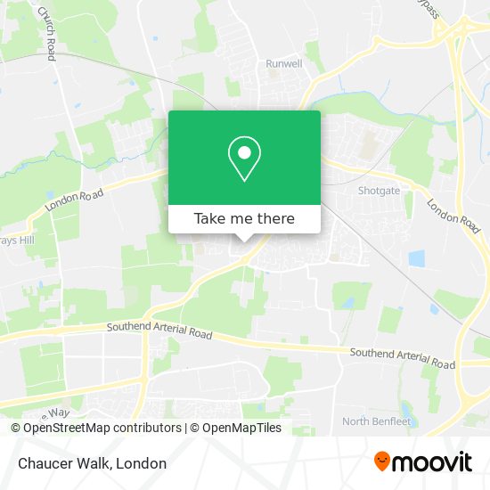 Chaucer Walk map