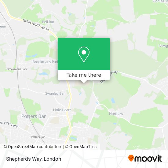 Shepherds Way map