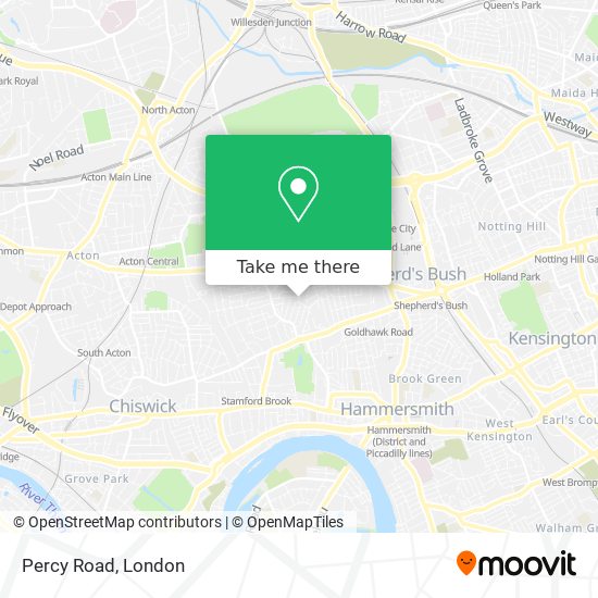 Percy Road map