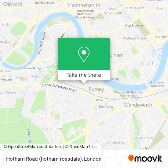 Hotham Road (hotham rossdale) map