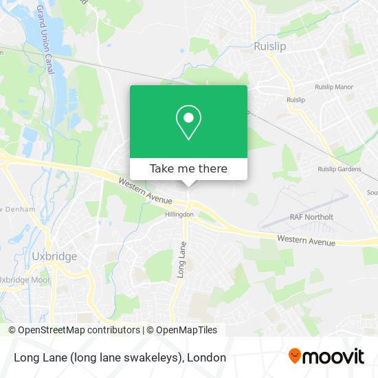 Long Lane (long lane swakeleys) map