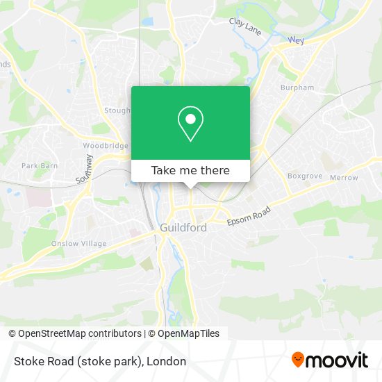 Stoke Road (stoke park) map