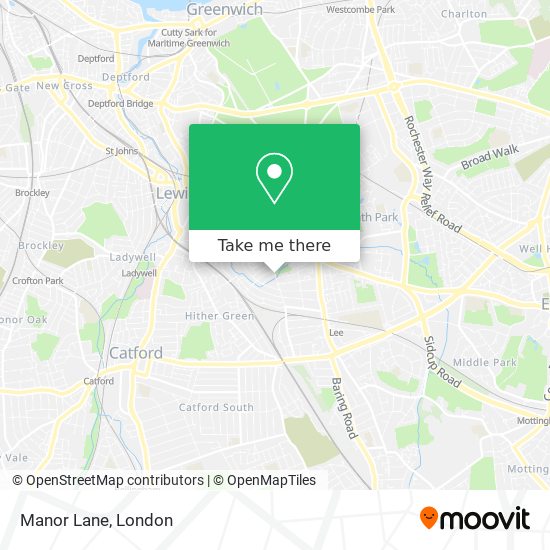 Manor Lane map