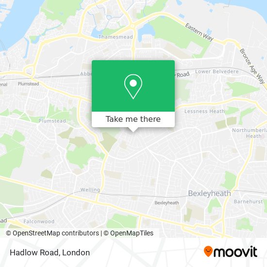 Hadlow Road map