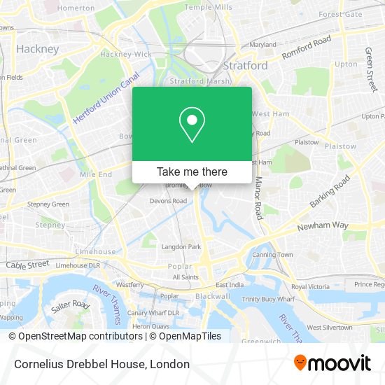 Cornelius Drebbel House map