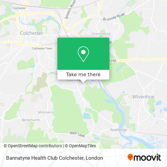 Bannatyne Health Club Colchester map
