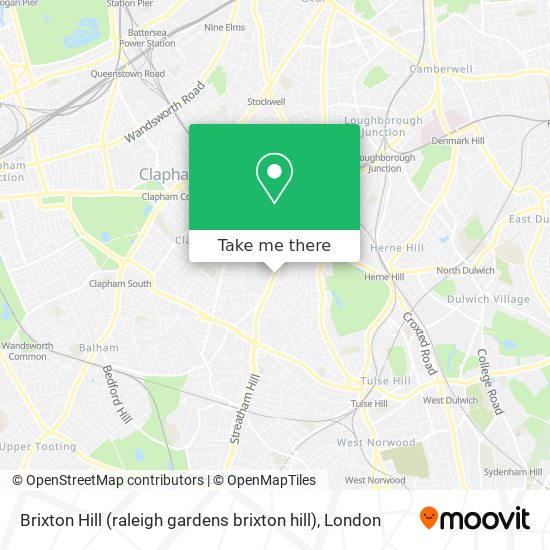 Brixton Hill (raleigh gardens brixton hill) map