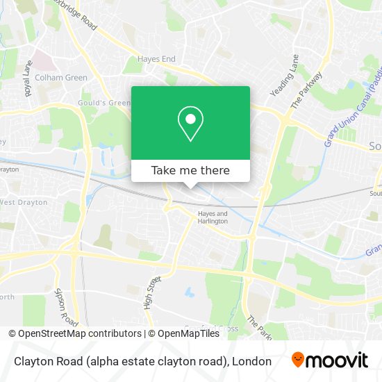 Clayton Road (alpha estate clayton road) map