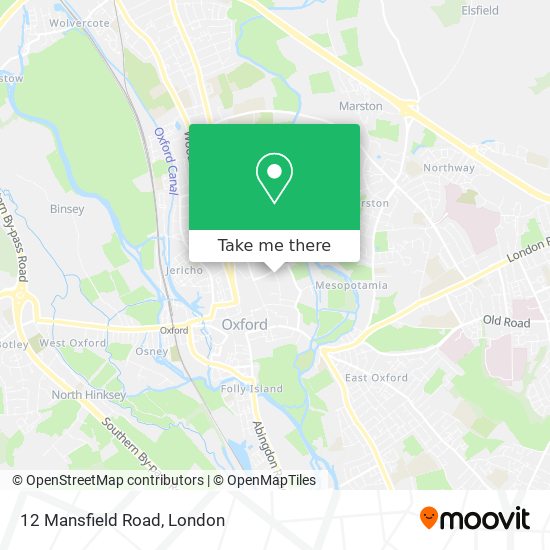 12 Mansfield Road map