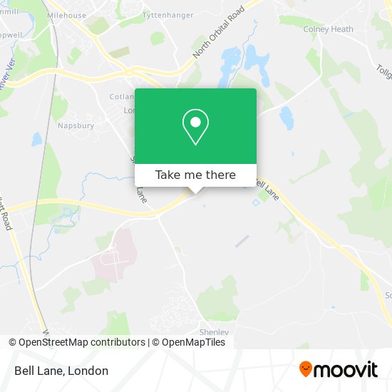 Bell Lane map