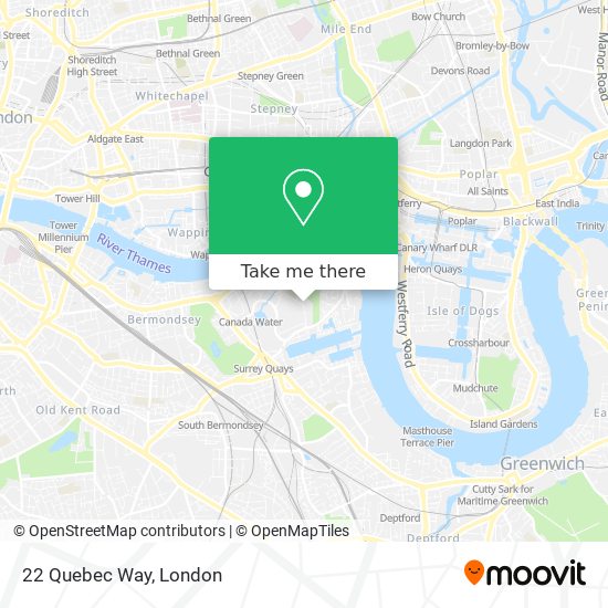 22 Quebec Way map