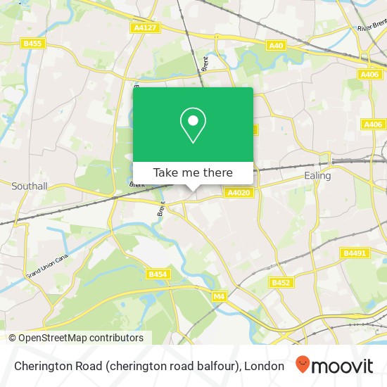 Cherington Road (cherington road balfour), Hanwell London map