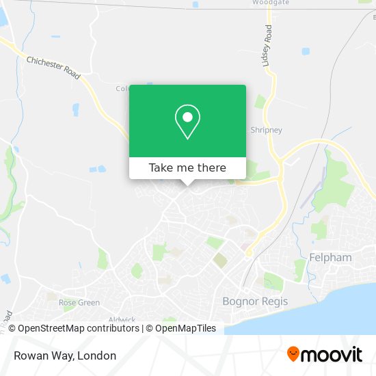 Rowan Way map