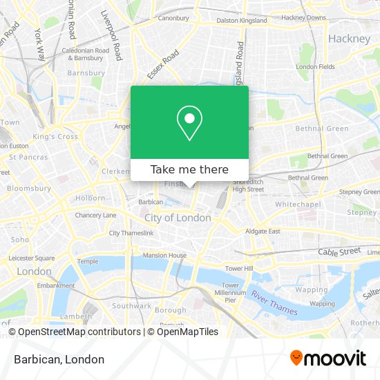 Barbican map