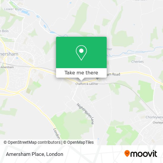 Amersham Place map