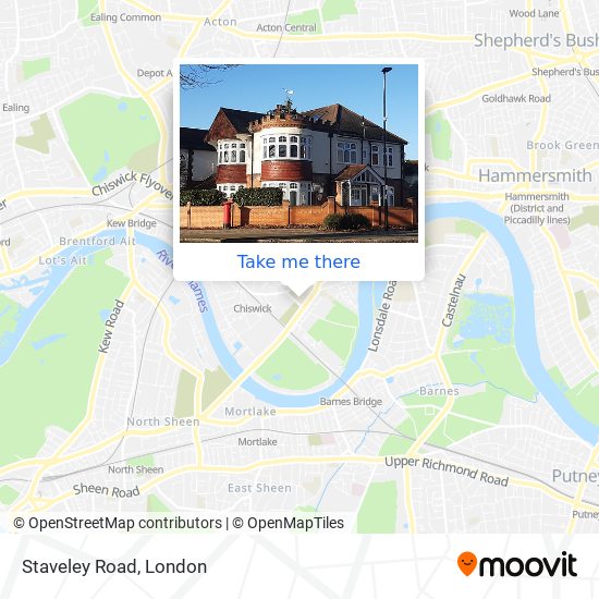 Staveley Road map