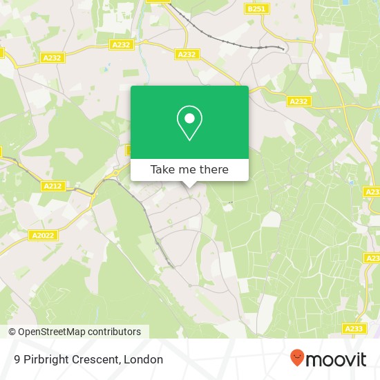 9 Pirbright Crescent, New Addington Croydon map