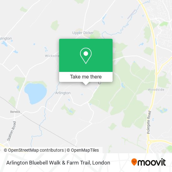 Arlington Bluebell Walk & Farm Trail map