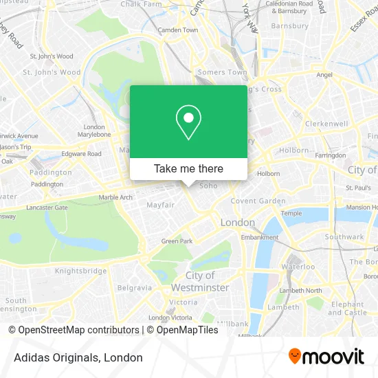 How to Get to Adidas Originals in Soho by Tube, Bus or Train?