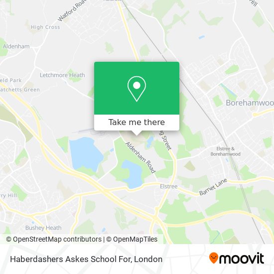 Haberdashers Askes School For map