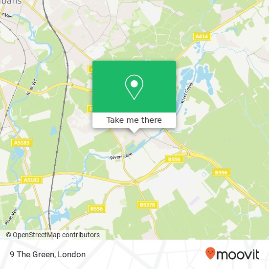 9 The Green, London Colney St Albans map
