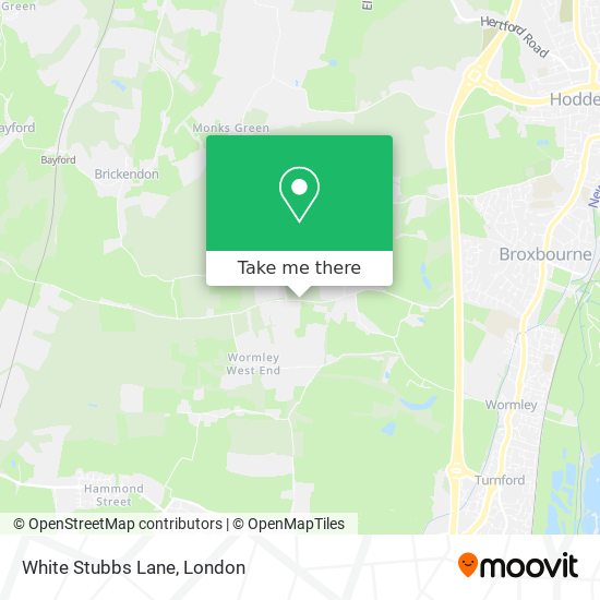 White Stubbs Lane map