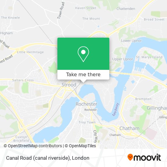 Canal Road (canal riverside) map