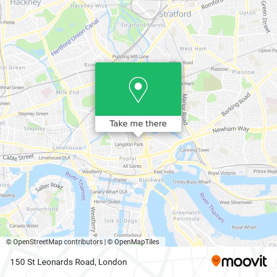 150 St Leonards Road map