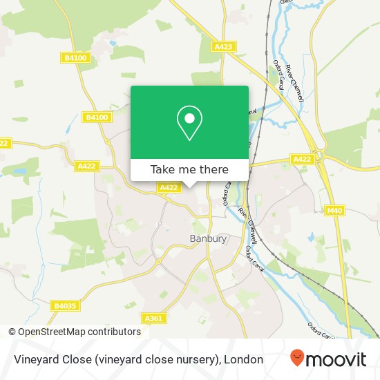 Vineyard Close (vineyard close nursery), Banbury Banbury map