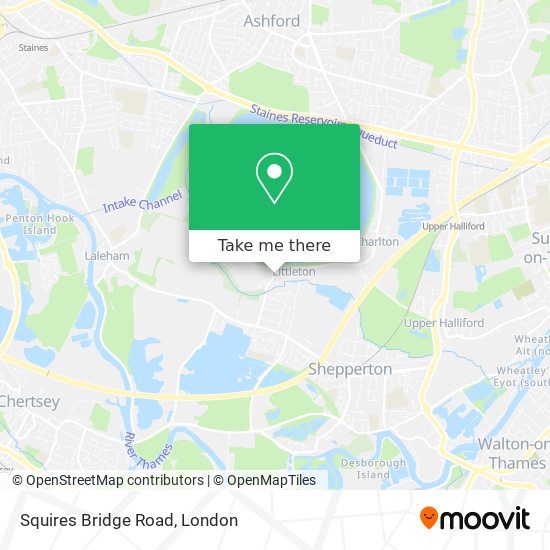 Squires Bridge Road map