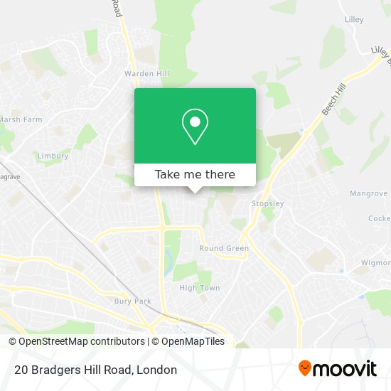 20 Bradgers Hill Road map