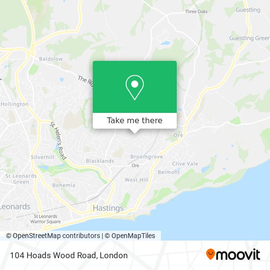 104 Hoads Wood Road map