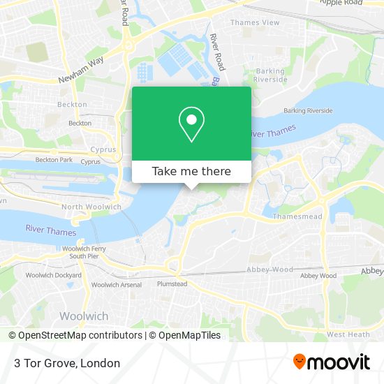 3 Tor Grove map