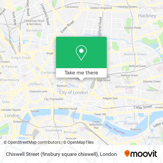 Chiswell Street (finsbury square chiswell) map