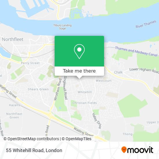 55 Whitehill Road map