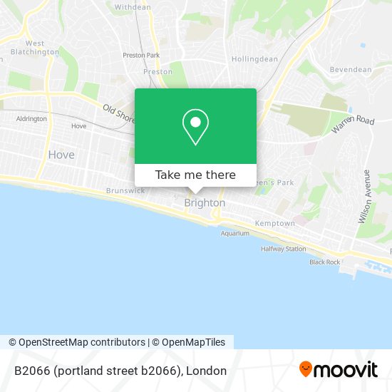 B2066 (portland street b2066) map