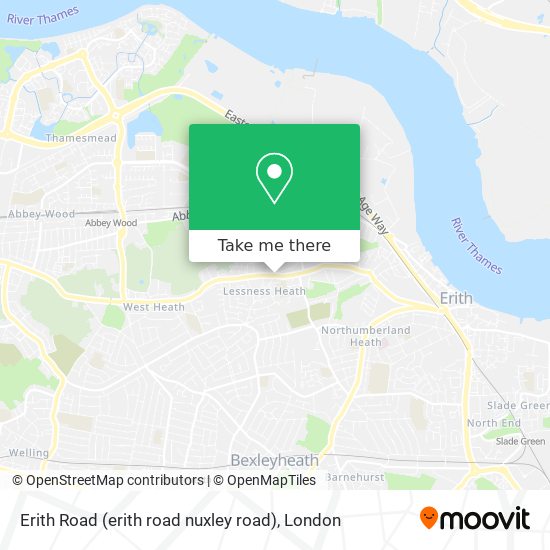 Erith Road (erith road nuxley road) map