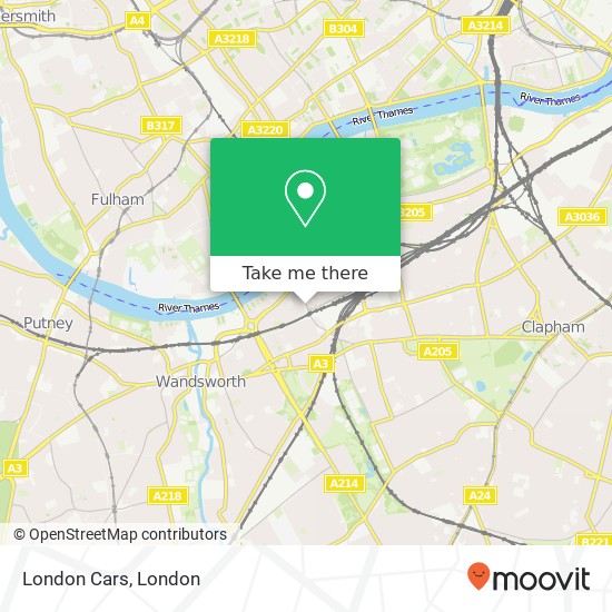 London Cars map