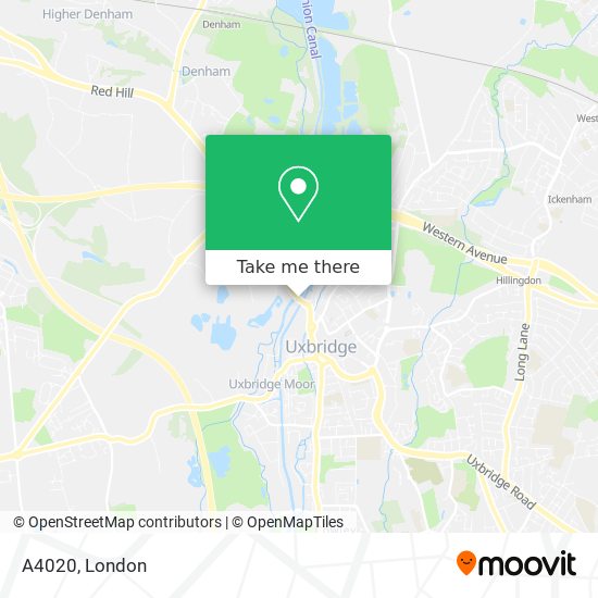 A4020 map