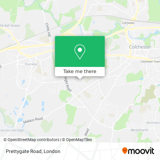 Prettygate Road map