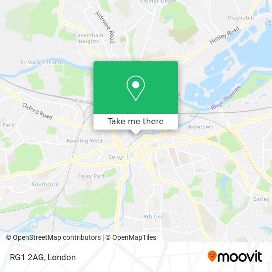 RG1 2AG map