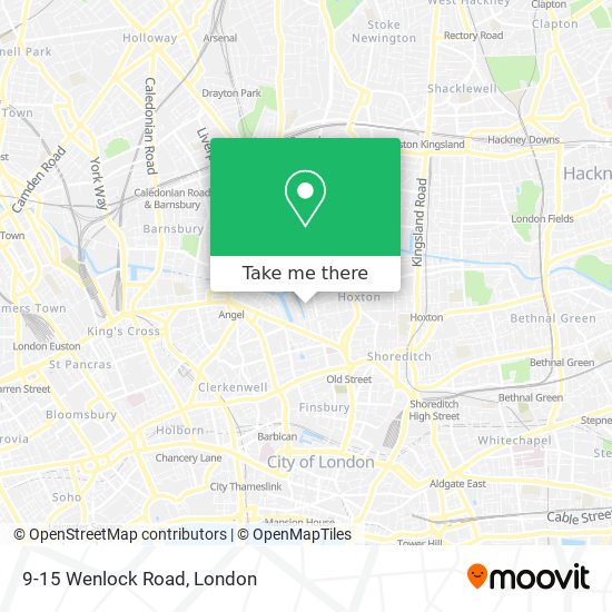 9-15 Wenlock Road map