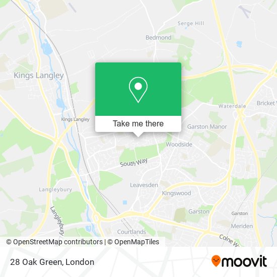 28 Oak Green map