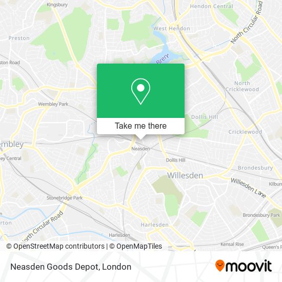 Neasden Goods Depot map