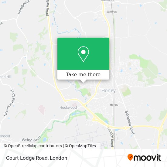Court Lodge Road map