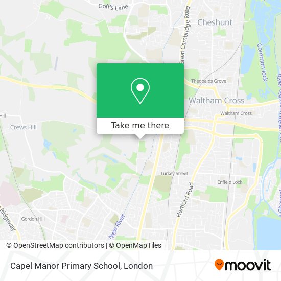 Capel Manor Primary School map