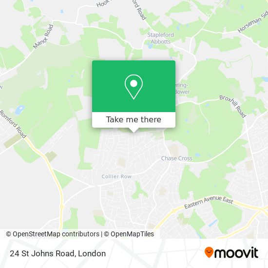 24 St Johns Road map