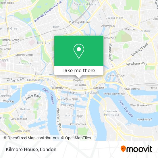 Kilmore House map